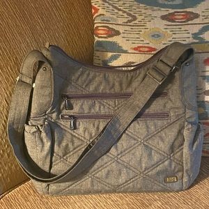 Lug Cable Car crossbody bag in Heathered Walnut